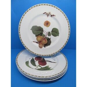 Queens Hookers Fruit England Set Of Four 6 3/8" Dessert Bread Plates GUC